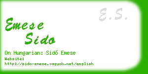 emese sido business card
