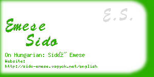 emese sido business card